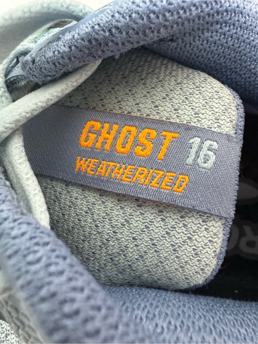 Brooks Ghost 16 Weatherized Men’s Running Shoes Blue Size 12 - Picture 12 of 13